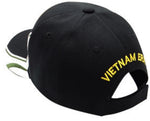 Vietnam ERA Army Veteran Hat Military Baseball Cap, Mens Womens, Black and White