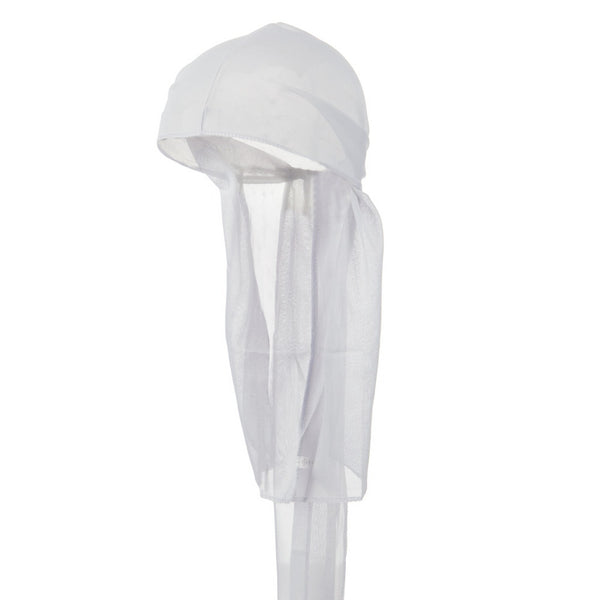 CLEARANCE White Wave Cap Sexy Tie Down Durag Cap Cool Nylon Sporty and ...